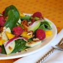 Baby Spinach Salad with Warm Citrus Vinaigrette