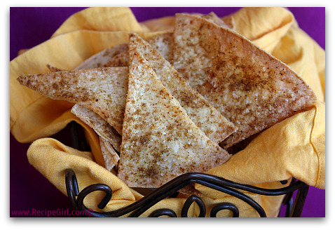 Cumin Dusted Tortilla Chips