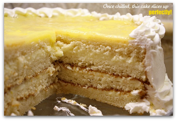 Easter Dessert Recipe: Lemon Truffle Cake | RecipeGirl.com