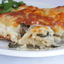 Creamy Chicken & Spinach Enchiladas