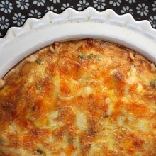 Swiss and Cheddar Quiche with Bacon