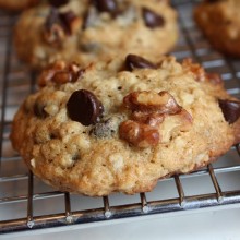 Banana Walnut Chocolate Chip Cookies 1
