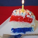 Red White and Blue Birthday Cake 2