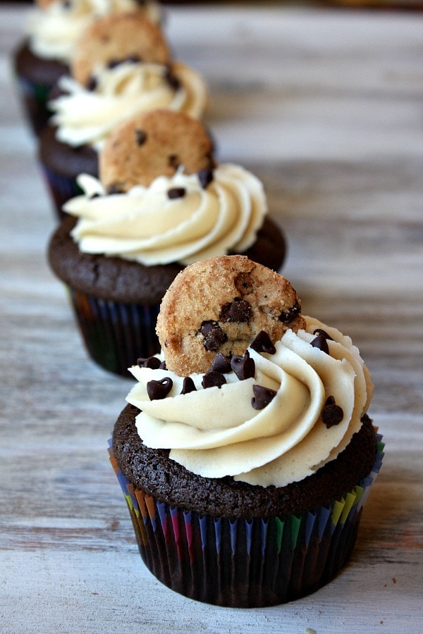 cookie dough cupcakes