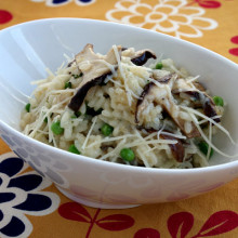 Shiitake and Sweet Pea Risotto 1