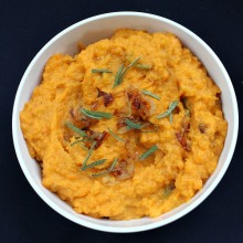 Mashed Sweet Potatoes with Caramelized Onions 1