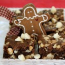 White Chocolate Macadamia Nut Gingerbread Bars