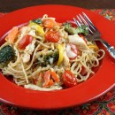 Baked Lemon Chicken Spaghetti Primavera 1