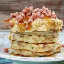 Ham and Swiss Griddle Cakes 1
