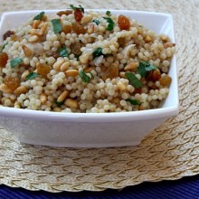 Israeli Couscous with Pine Nuts and Parsley