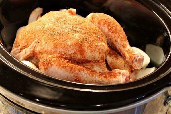 the best whole chicken in the slow cooker