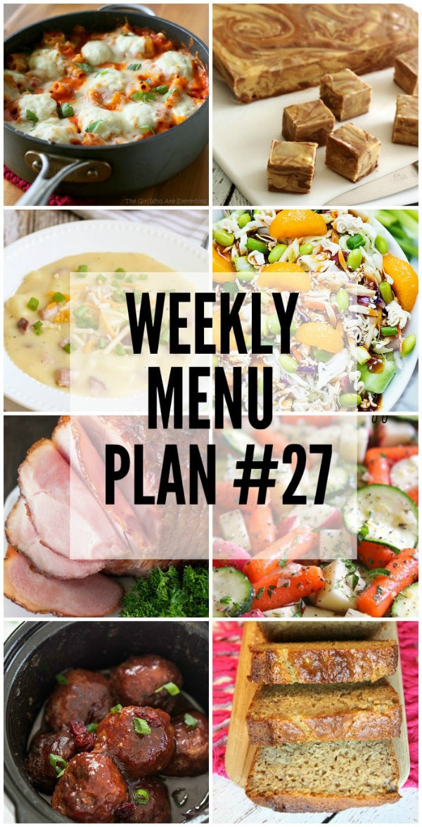 Weekly Menu Plan #27