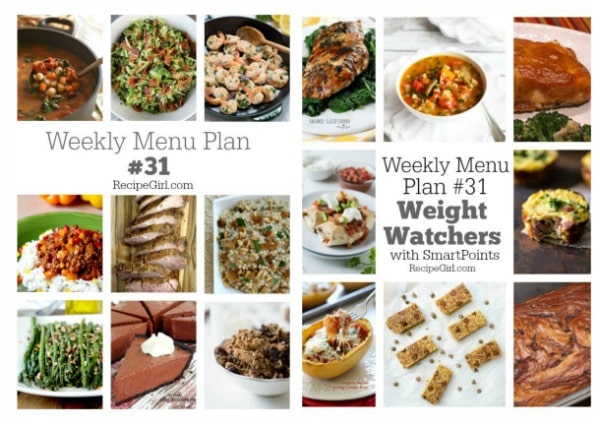 Weekly Menu Plan #31