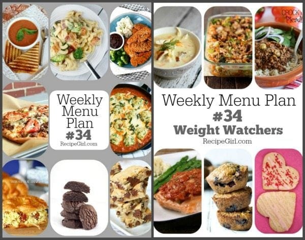 Weekly Menu Plan #34