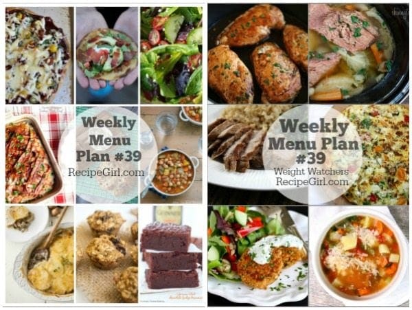 Weekly Menu Plan #39