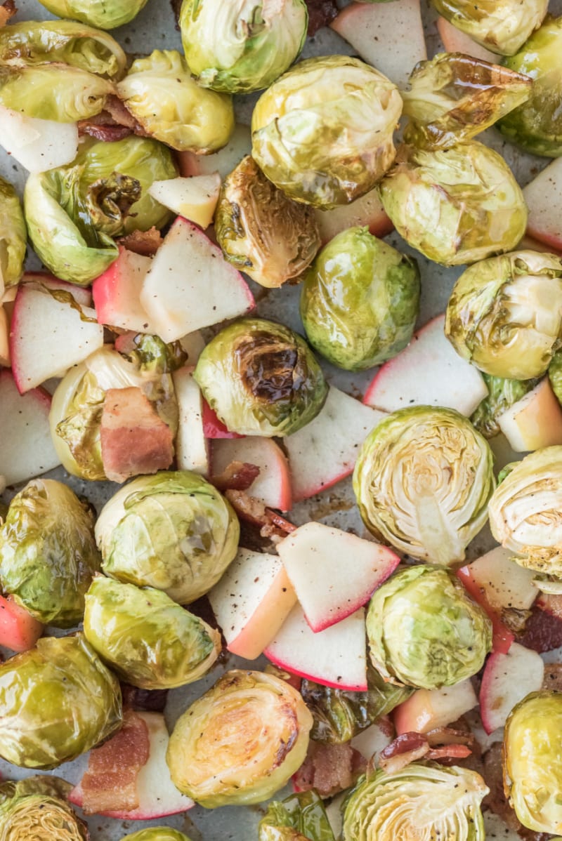 brussels sprouts with bacon and apple