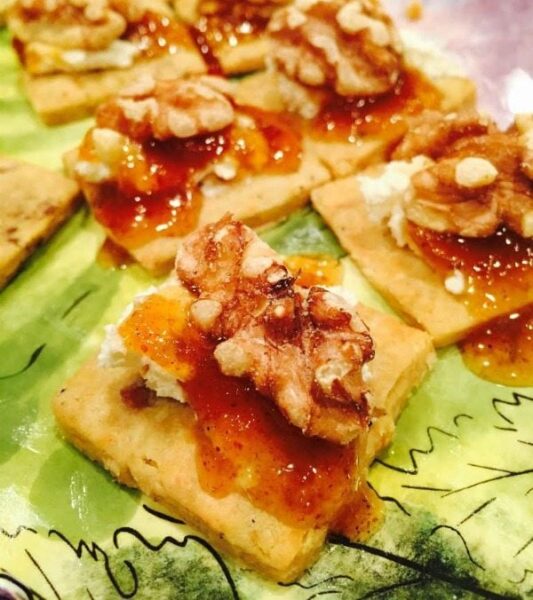 Blue Cheese and Walnut Shortbread Recipe Girl