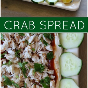 Pinterest collage image for Crab Spread