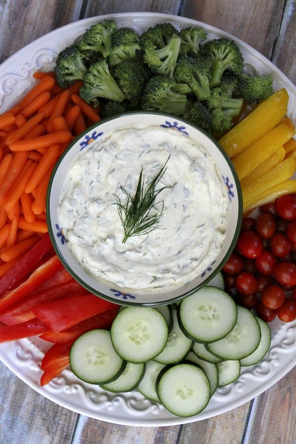 Curry Dill Dip recipe from RecipeGirl.com