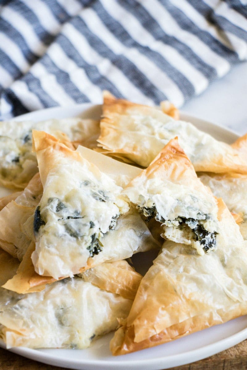 Greek Spinach Triangles