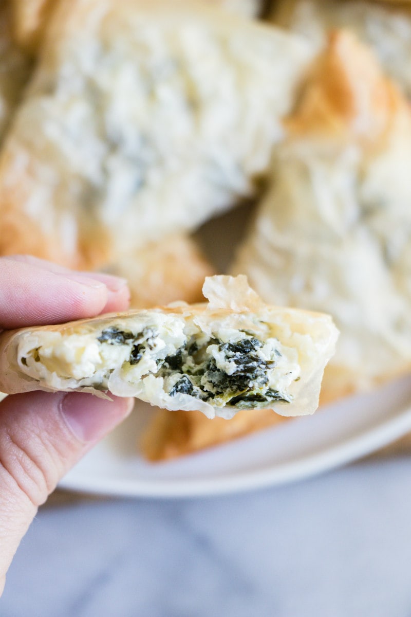 Greek Spinach Triangles