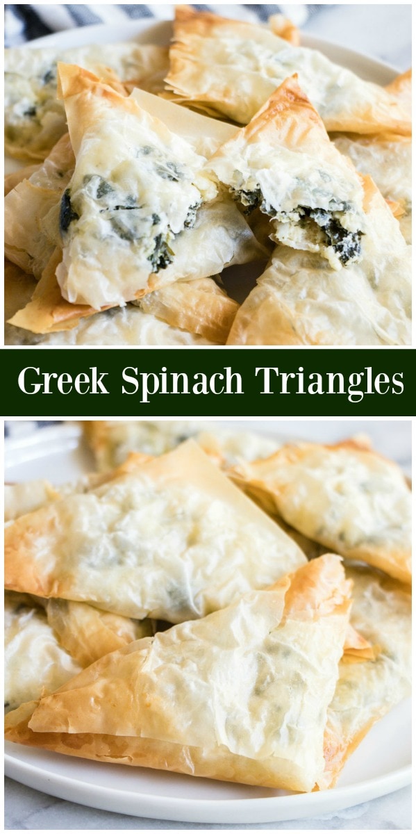 greek spinach triangles