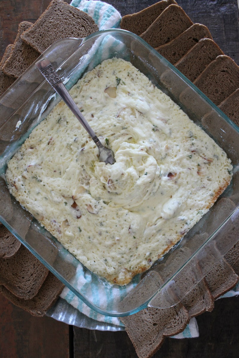 Hot Cheesy Almond Dip