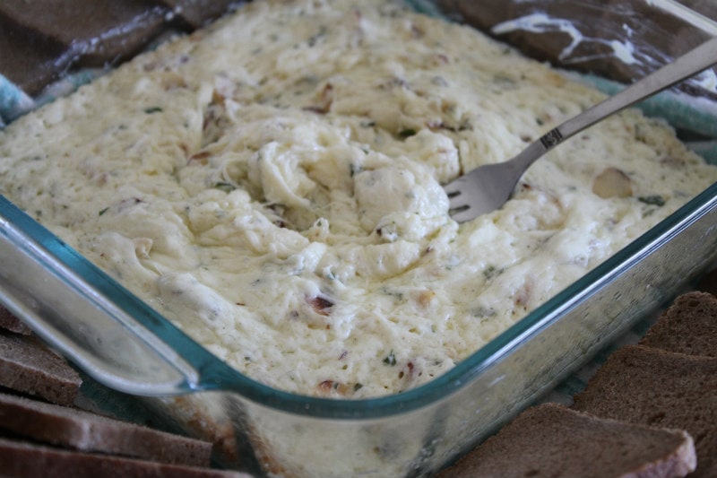 Hot Cheesy Almond Dip