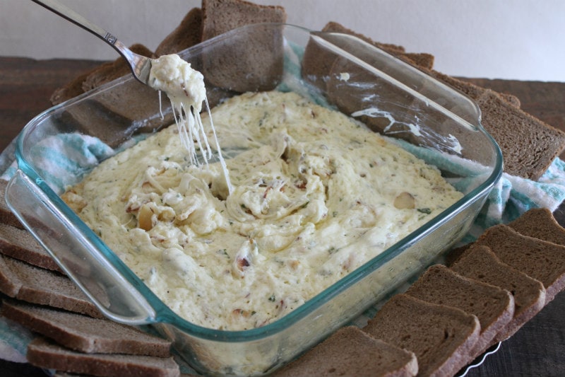 Hot Cheesy Almond Dip