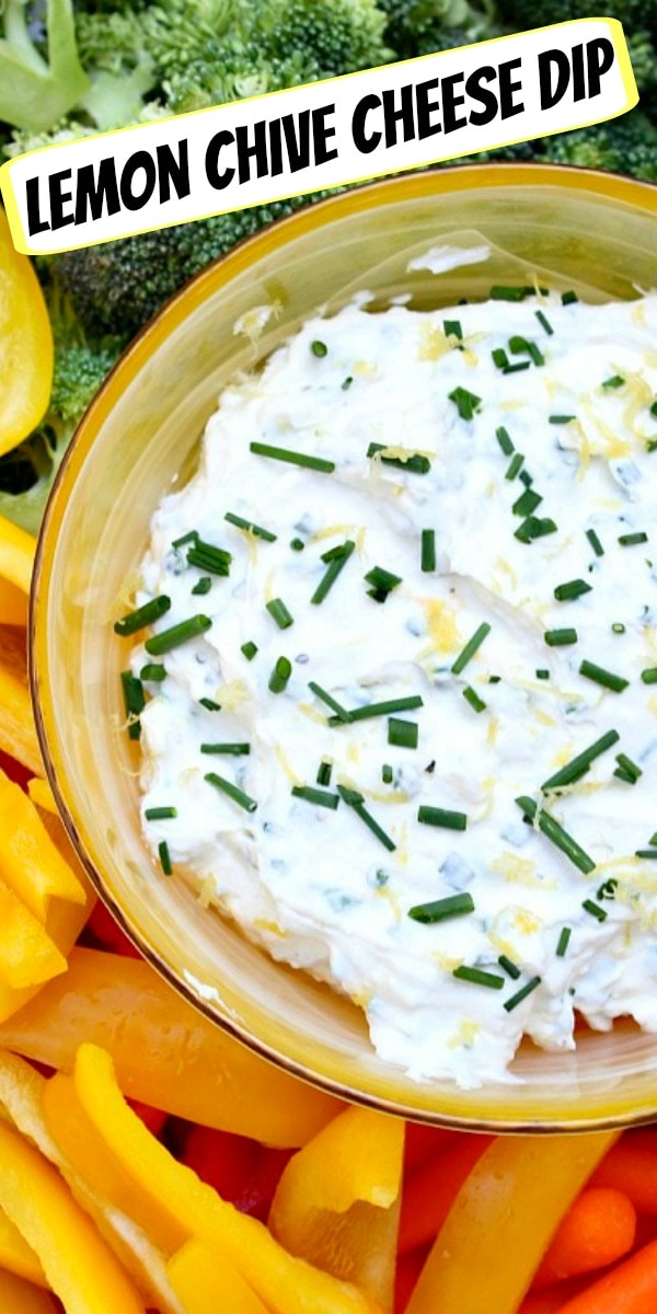Lemon Chive Cheese Dip Recipe Girl