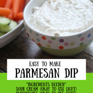 Pinterest image for parmesan dip