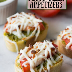 pinterest image for pesto pizza appetizers