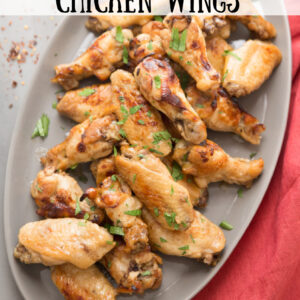pinterest image for polynesian chicken wings