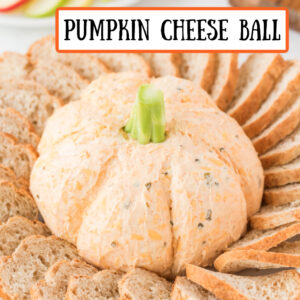 pinterest image for pumpkin cheese ball