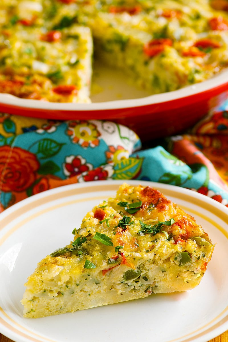 slice of Christmas Frittata