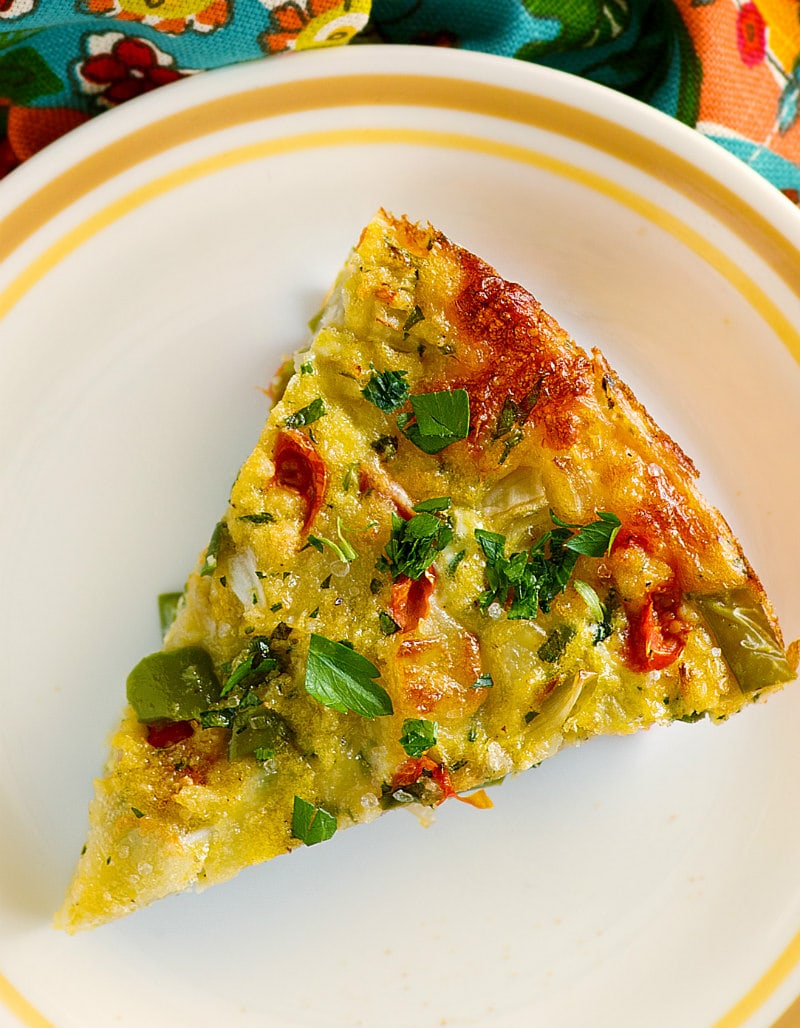 slice of Christmas Frittata