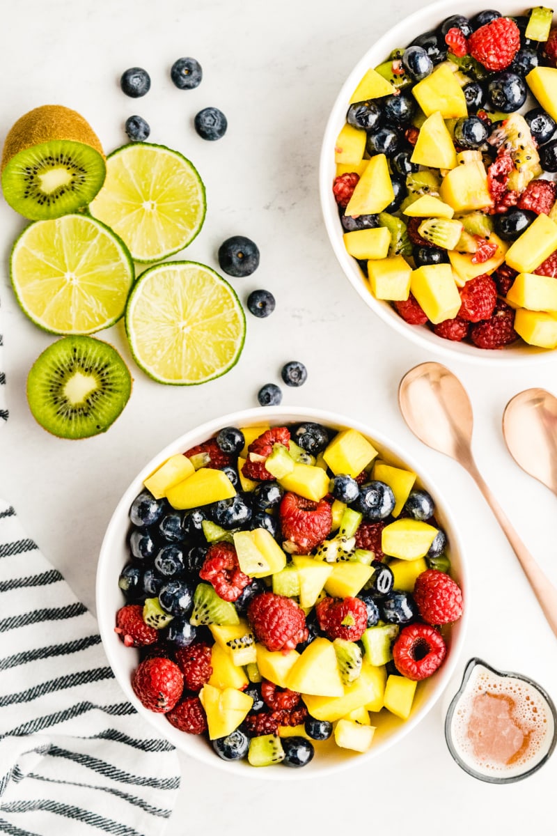 fruit salsa in two bowls