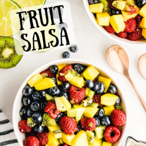 pinterest image for fruit salsa