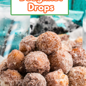 pinterest image for pumpkin doughnut drops