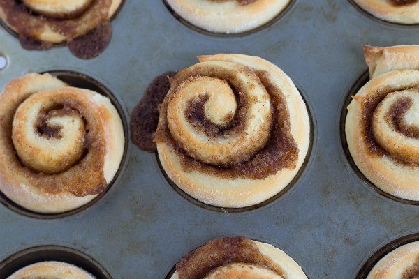 Sour Cream Cinnamon Buns - recipe from RecipeGirl.com