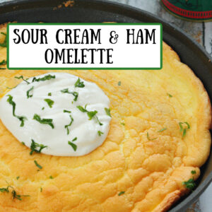 sour cream and ham omelette pinterest pin