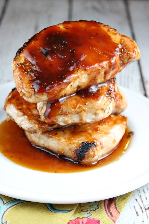 RecipeGirl Weight Watchers Barbecued Pork Chops