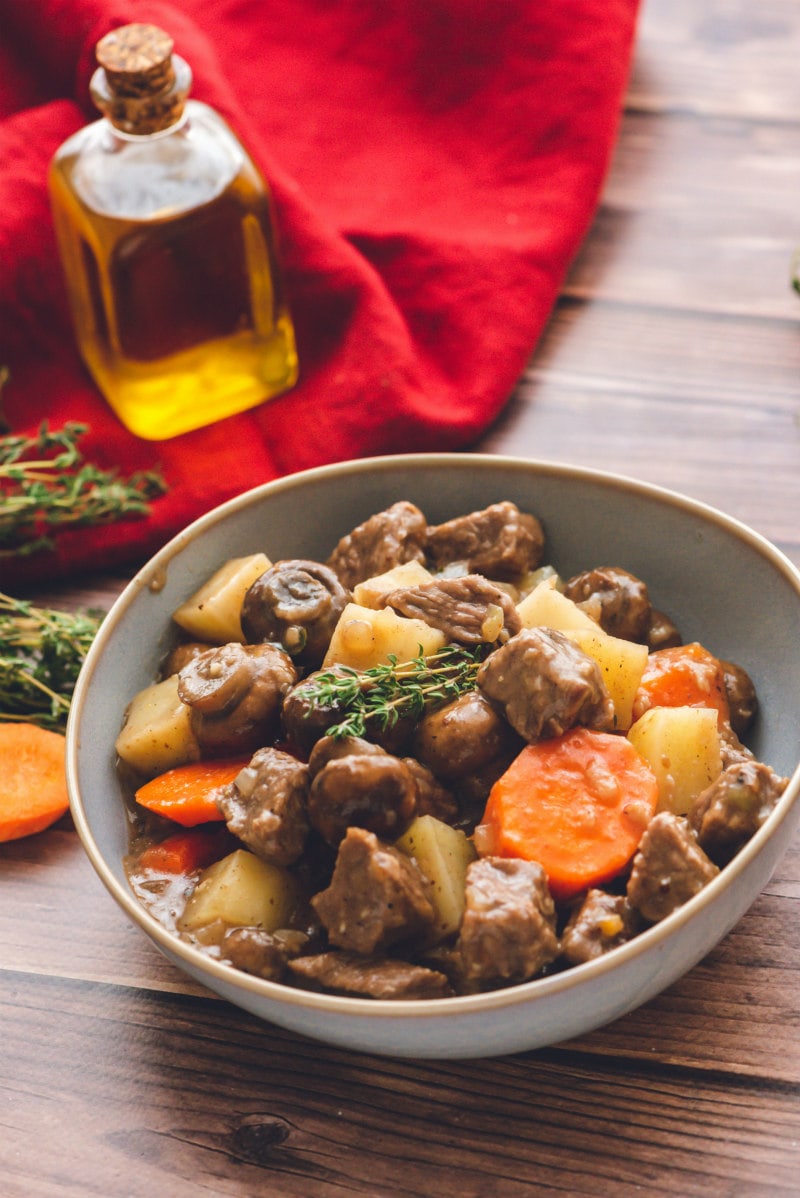 Classic Beef Stew recipe from RecipeGirl.com #classic #beef #stew #recipe #RecipeGirl Classic Beef Stew in a bowl