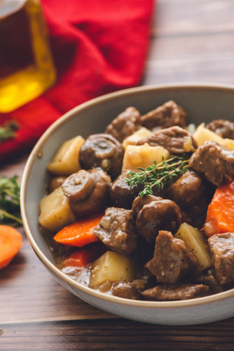 Classic Beef Stew recipe from RecipeGirl.com #classic #beef #stew #recipe #RecipeGirl Classic Beef Stew in a bowl
