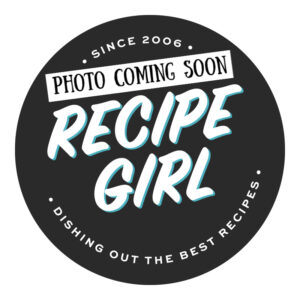 recipegirl logo with photo coming soon announcement