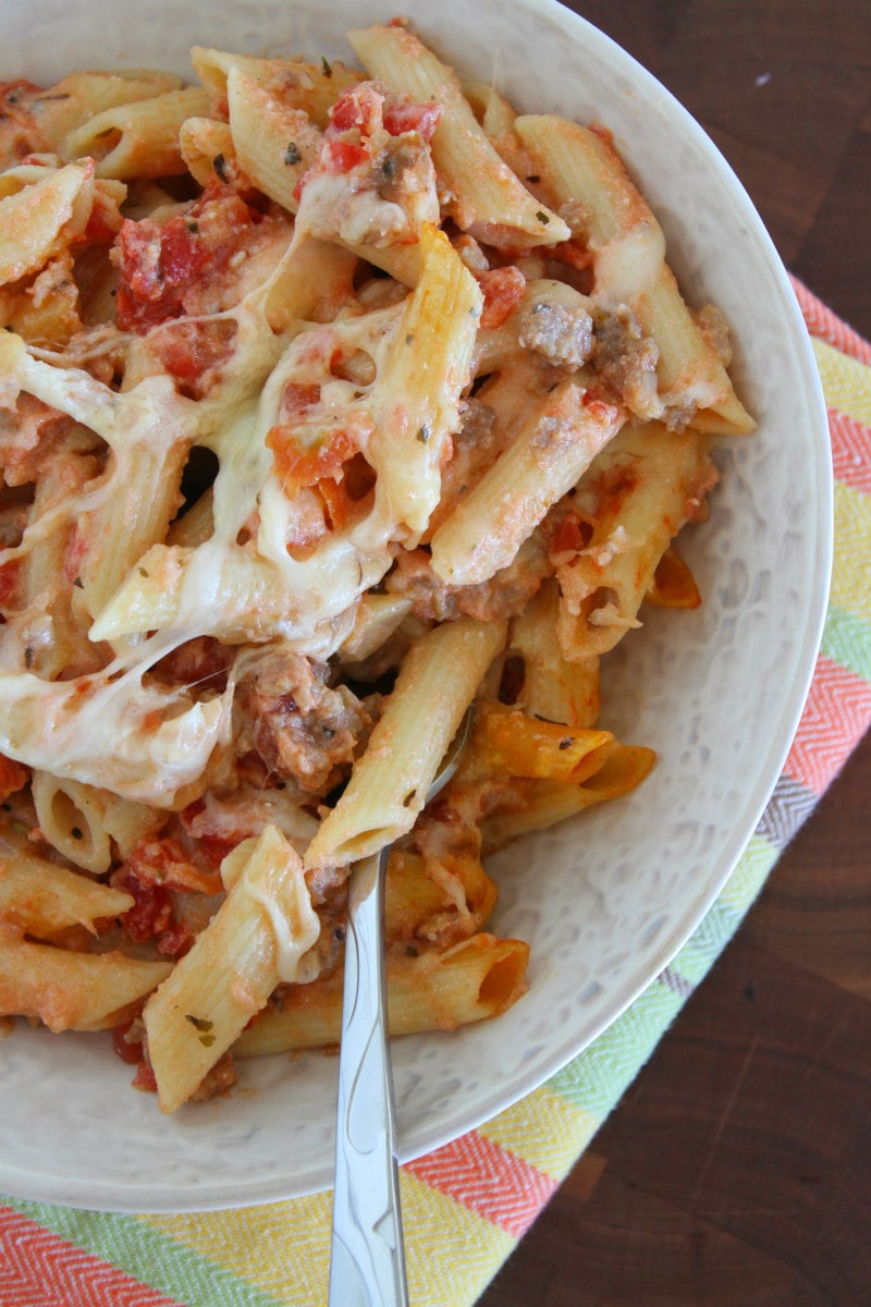 Serving of Pasta Rustica