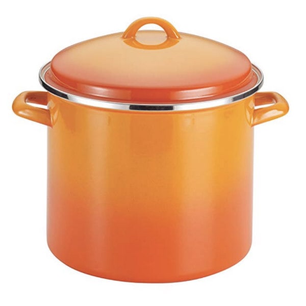 Orange soup pot