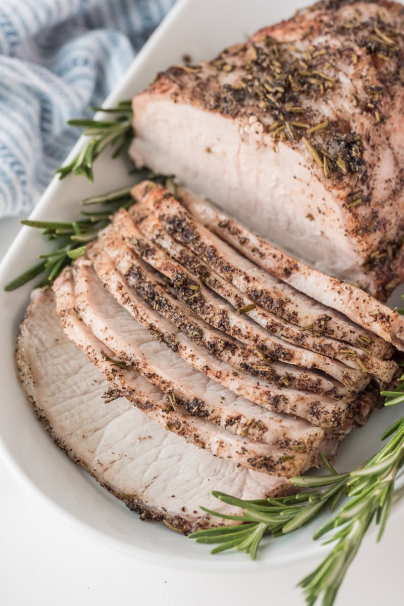 sliced rosemary pork roast