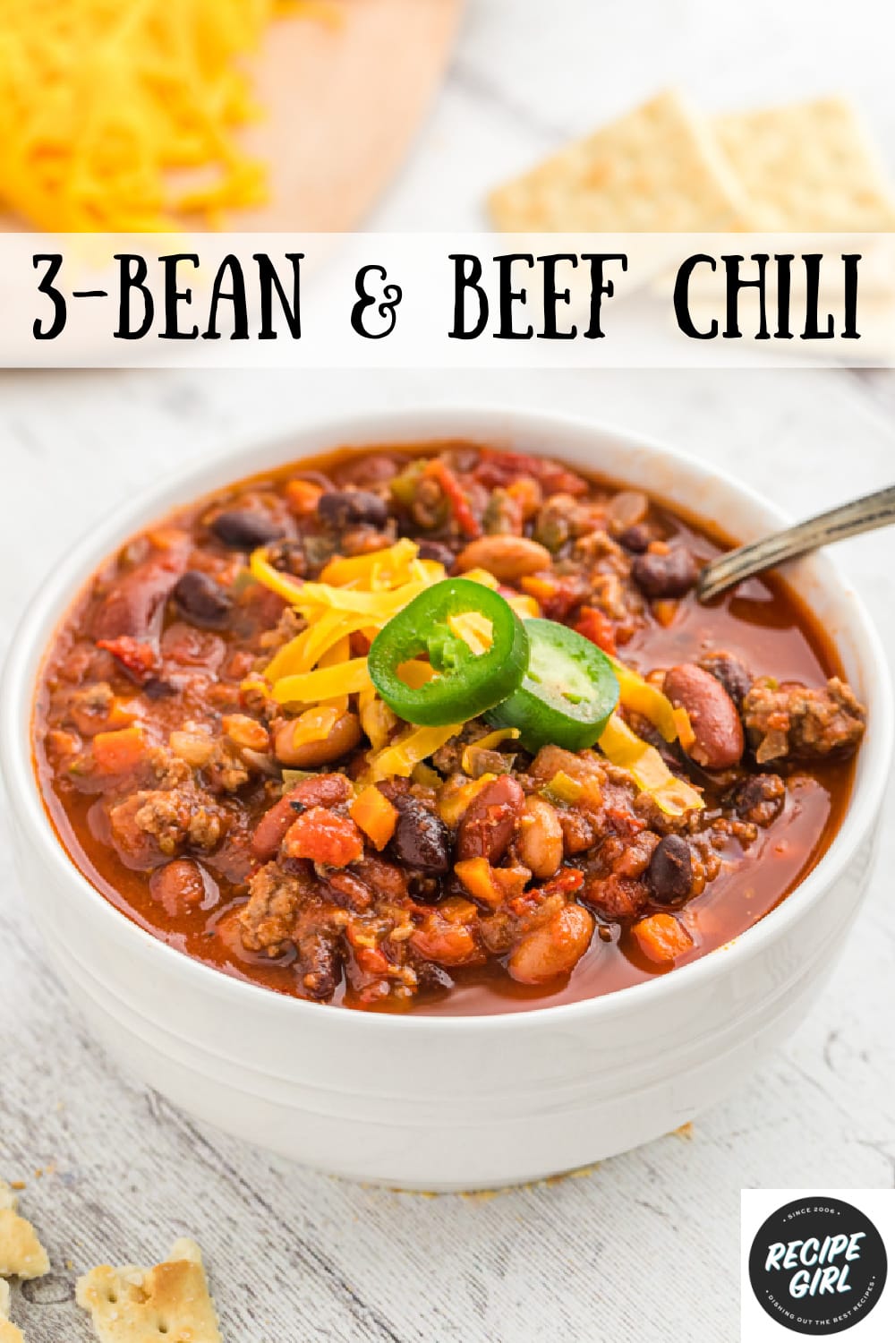 Three Bean and Beef Chili - Recipe Girl