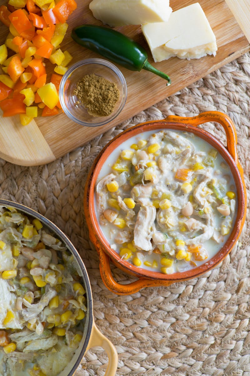 Bowl of White Chicken Chili